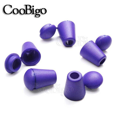 25 vnt spalvingi laido galai varpelio kamštis su dangčio užraktu plastikinis jungiklis Paracord drabužių krepšys sportinės aprangos batų raištelių virvės dalys