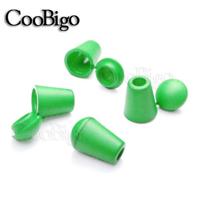 25 vnt spalvingi laido galai varpelio kamštis su dangčio užraktu plastikinis jungiklis Paracord drabužių krepšys sportinės aprangos batų raištelių virvės dalys