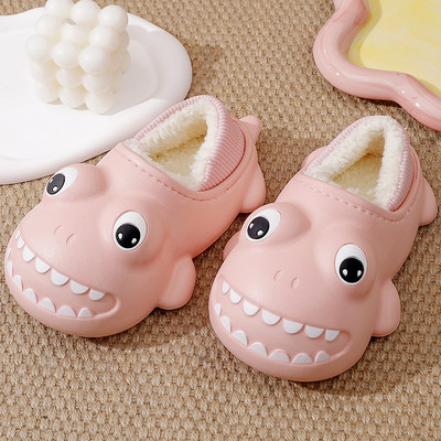 Gumové papuče s hrubou zamatovou podšívkou pre chlapcov