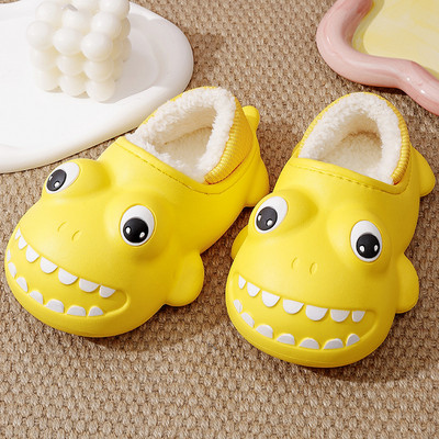 Gumové papuče s hrubou zamatovou podšívkou pre chlapcov