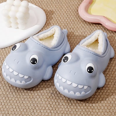 Gumové papuče s hrubou zamatovou podšívkou pre chlapcov