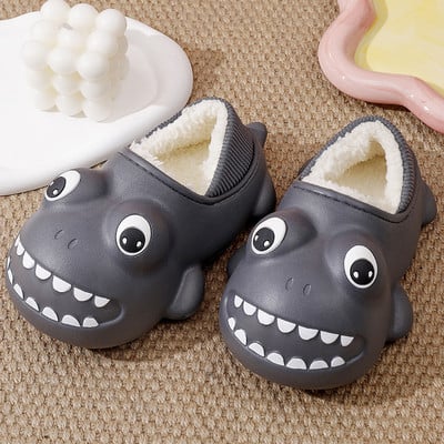 Gumové papuče s hrubou zamatovou podšívkou pre chlapcov