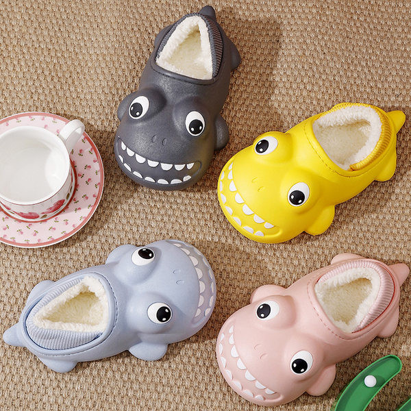 Gumové papuče s hrubou zamatovou podšívkou pre chlapcov