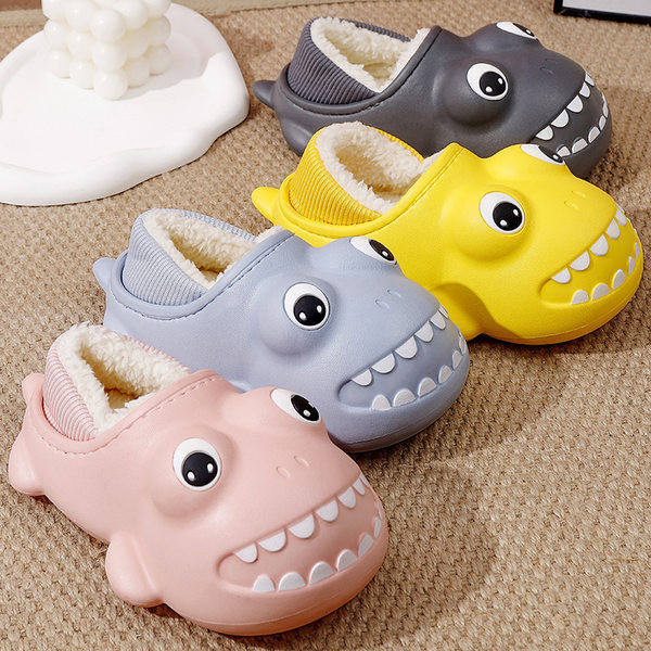 Gumové papuče s hrubou zamatovou podšívkou pre chlapcov