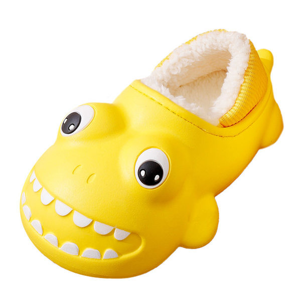 Gumové papuče s hrubou zamatovou podšívkou pre chlapcov