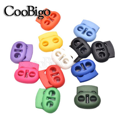 12 tk plastikust korgiga nöörlukk uba lülitusklamber rõivad kingapaelad spordirõivad köis kaelapaela tarvikud segatud värviline 5 mm auk