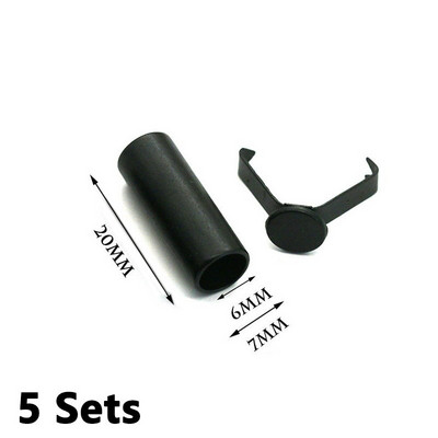 5 rinkiniai nuimami laido galai, užrakto kamščiai virvėms, metalinių galų dangteliai, sagtis batų raišteliui, drabužiams, sportinės aprangos priedams