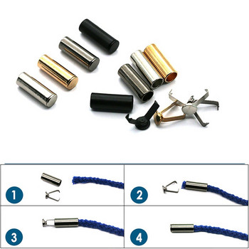 10 комплекта метален стопер шнур ключалка за въже цинкова сплав въже за облекло противоплъзгаща катарама цилиндър със закопчалка аксесоари 20 мм