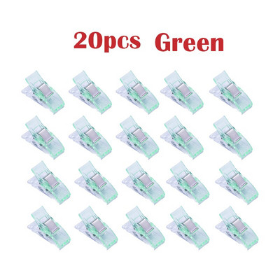 20 buc. Carcasă pentru picior de muncă Clipsuri din plastic multicolore Cleme pentru țesături Unelte de cusut pentru tricotaje de mozaic Accesorii de cusut 2019