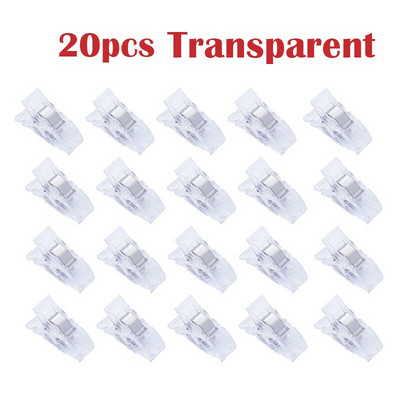 20 buc. Carcasă pentru picior de muncă Clipsuri din plastic multicolore Cleme pentru țesături Unelte de cusut pentru tricotaje de mozaic Accesorii de cusut 2019