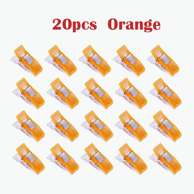 20 buc. Carcasă pentru picior de muncă Clipsuri din plastic multicolore Cleme pentru țesături Unelte de cusut pentru tricotaje de mozaic Accesorii de cusut 2019