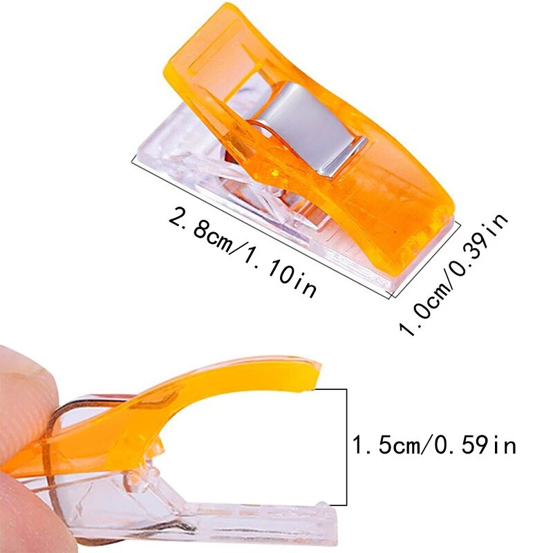 20 buc. Carcasă pentru picior de muncă Clipsuri din plastic multicolore Cleme pentru țesături Unelte de cusut pentru tricotaje de mozaic Accesorii de cusut 2019