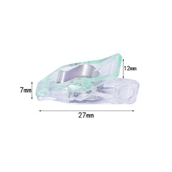 50 БР. Шевни щипки за облекло Цветни пластмасови щипки за ватиране Подвързване на тъкани Скоби за хартия Шевни аксесоари