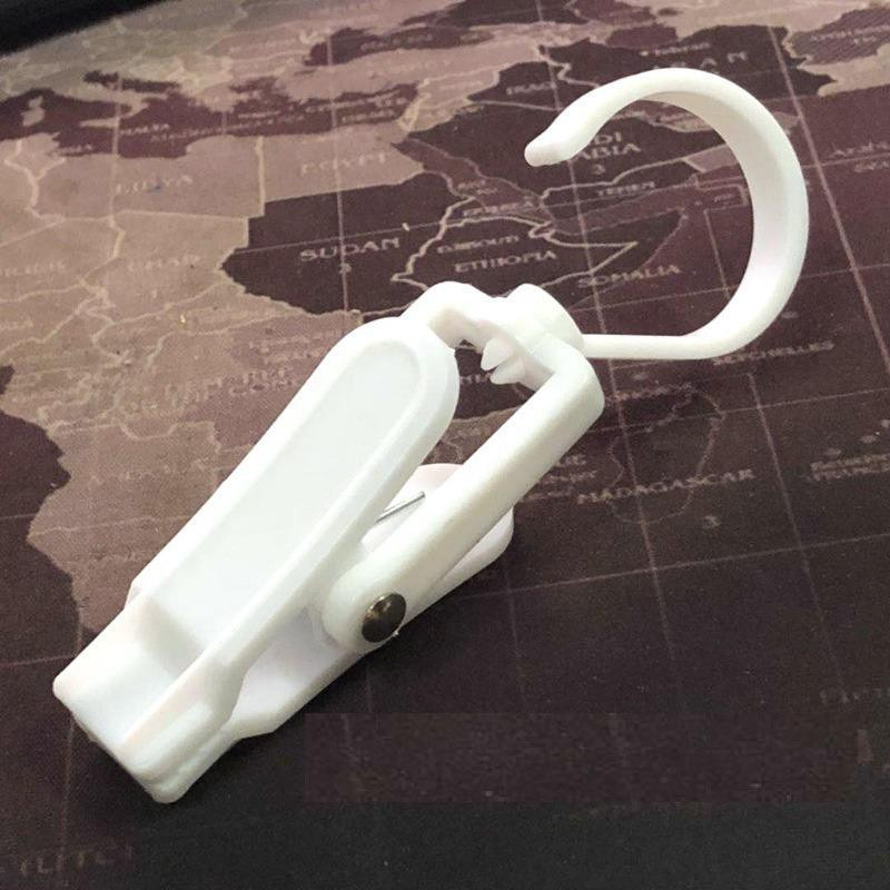 Forgó műanyag függönycsipesz Ruhasapka Többcélú gyűrű szupermarket kijelző kampó