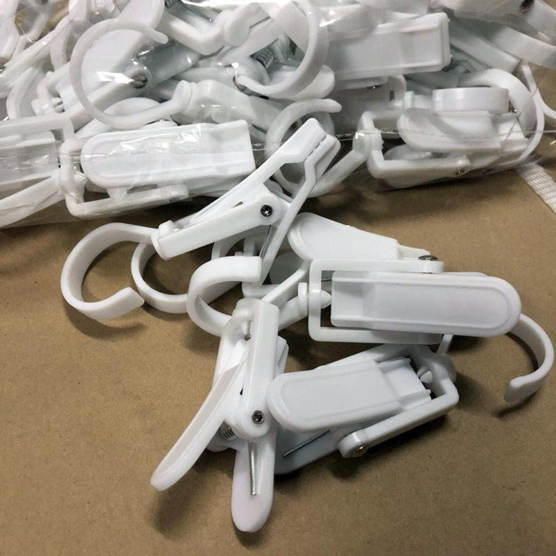 Forgó műanyag függönycsipesz Ruhasapka Többcélú gyűrű szupermarket kijelző kampó