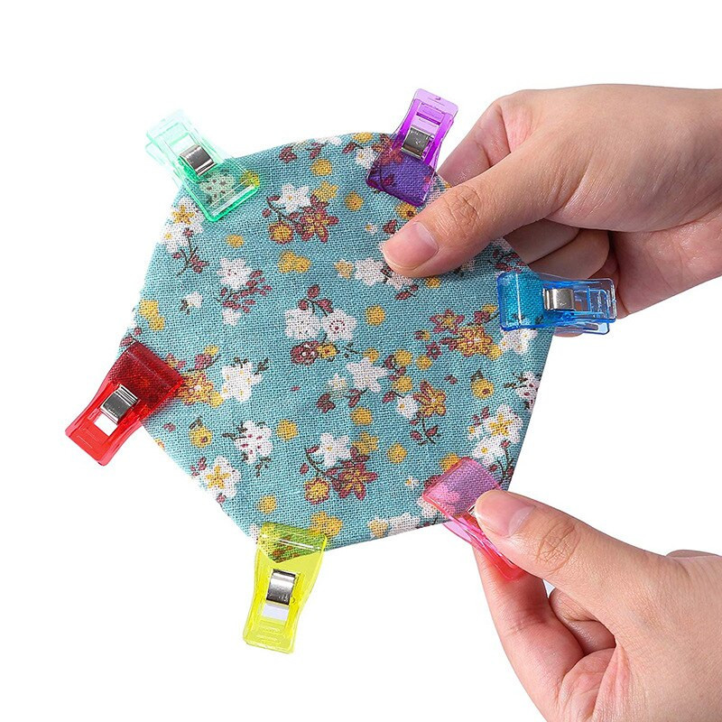 50 vnt Daugiaspalvis kratinys Siuvimo apsiuvimo įrankis Aksesuarai Skiautinių segtukai Plastikiniai segtukai „Pasidaryk pats“ amatų priedai Pince Coutur