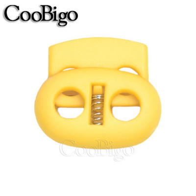 Plastikinis laido užrakto kamštis, pupelių jungiklis, apranga, batų raišteliai, sportiniai drabužiai, virvės, virvelės, priedai, mišri, spalvinga 5 mm skylė 25 vnt.