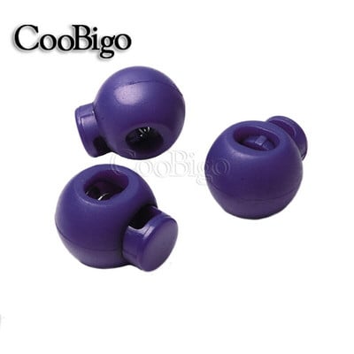 10 ks zátka na šnúrku, pružinová zarážka, prepínacia spona, okrúhla guľa, plastová farebná pre paracordové lano, šnúrky na topánky, DIY príslušenstvo