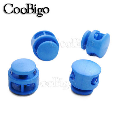 10 bucăți clemă de blocare a cablului din plastic, clemă de comutare, catarame pentru frânghie Paracord șnur sac cu șnur șiret parte 2 găuri 16 mm