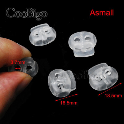 25 бр. Заключване на кабела Пластмасова запушалка Край на кабела Превключваща скоба Прозрачна скреж Спортно облекло Връзка за обувки Направи си сам Чанта Части Аксесоари