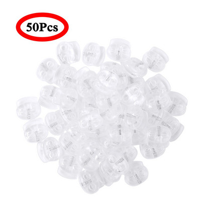 50 buc. Snur din plastic Blocare la capăt Comutator cu două orificii Opritor cu arc Butoane glisante de fixare pentru șnururi Genți șireturi Îmbrăcăminte