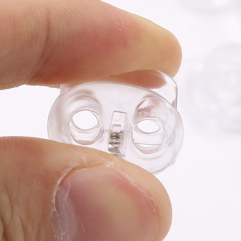 50 buc. Snur din plastic Blocare la capăt Comutator cu două orificii Opritor cu arc Butoane glisante de fixare pentru șnururi Genți șireturi Îmbrăcăminte