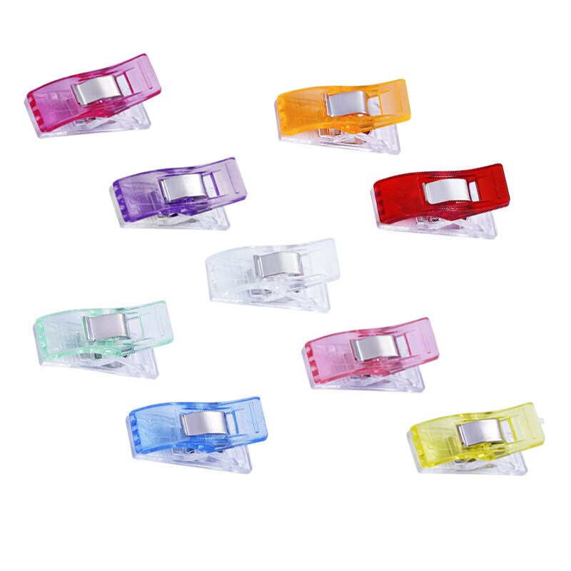 20 tk 33 mm mitmevärvilised plastklambrid kangaklambrid lapikujuline palistamine õmblustööriistad Töö jalaümbrise õmblustarvikud