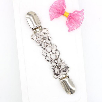 Κλιπ καρφίτσας από στρας με κούφιο σχέδιο για πουλόβερ Σάλι Keeper Γιακά θήκη πόρπης Garters Αξεσουάρ ενδυμάτων Κοσμήματα