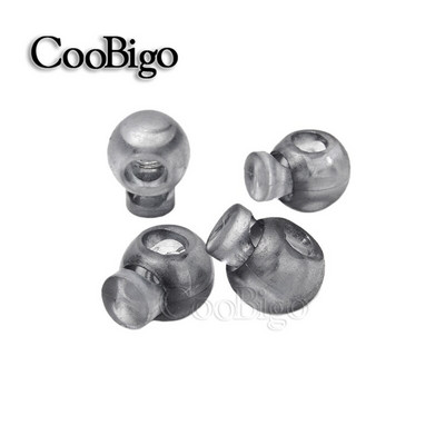 50 τμχ. Πώμα κλειδαριάς με κορδόνι μπάλας, άκρες, κλιπ εναλλαγής για κορδόνια παπουτσιών Τσάντα πλάτης Μέρη κορδονιών πολύχρωμο διαφανές καθαρό παγετό