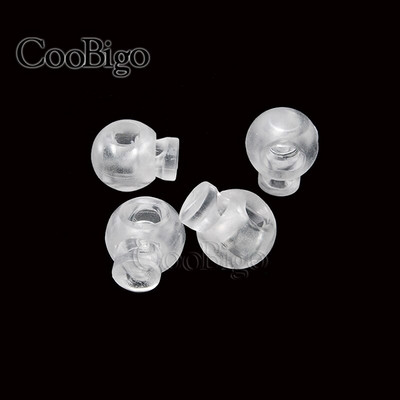 50 τμχ. Πώμα κλειδαριάς με κορδόνι μπάλας, άκρες, κλιπ εναλλαγής για κορδόνια παπουτσιών Τσάντα πλάτης Μέρη κορδονιών πολύχρωμο διαφανές καθαρό παγετό