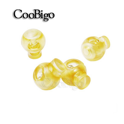 50 τμχ. Πώμα κλειδαριάς με κορδόνι μπάλας, άκρες, κλιπ εναλλαγής για κορδόνια παπουτσιών Τσάντα πλάτης Μέρη κορδονιών πολύχρωμο διαφανές καθαρό παγετό