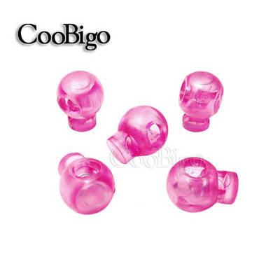 50 τμχ. Πώμα κλειδαριάς με κορδόνι μπάλας, άκρες, κλιπ εναλλαγής για κορδόνια παπουτσιών Τσάντα πλάτης Μέρη κορδονιών πολύχρωμο διαφανές καθαρό παγετό