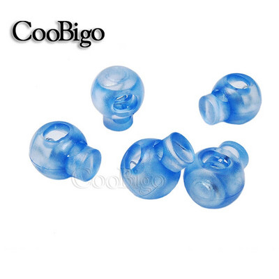 50 τμχ. Πώμα κλειδαριάς με κορδόνι μπάλας, άκρες, κλιπ εναλλαγής για κορδόνια παπουτσιών Τσάντα πλάτης Μέρη κορδονιών πολύχρωμο διαφανές καθαρό παγετό