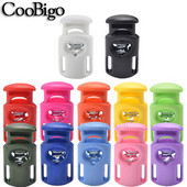 Opritor de blocare a cablului Clip de comutare Paracord șiretul pantofi frânghie bandă elastică șnur șnur pentru îmbrăcăminte rucsac Accesorii bricolaj colorat 20 buc