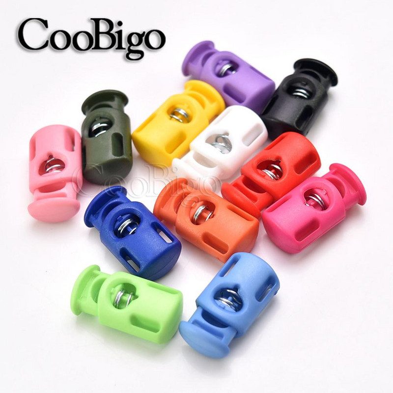 Opritor de blocare a cablului Clip de comutare Paracord șiretul pantofi frânghie bandă elastică șnur șnur pentru îmbrăcăminte rucsac Accesorii bricolaj colorat 20 buc