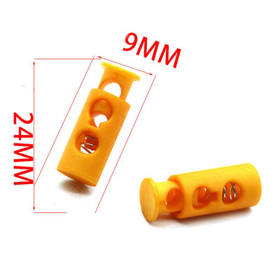 10 komada šarene plastike s 2 rupe, kopča za zaustavljanje, brava za kabel, opružni graničnik za sportsku odjeću, cipele, uže, DIY kabel, dodaci za odjeću