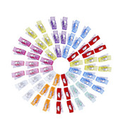 100 KOM višebojnih plastičnih stezaljki za prošivanje, heklanje, pletenje, šivaći alati, dodaci, rukotvorine, uradi sam, stezaljke za prošivanje