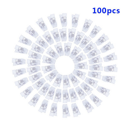 100 KOM višebojnih plastičnih stezaljki za prošivanje, heklanje, pletenje, šivaći alati, dodaci, rukotvorine, uradi sam, stezaljke za prošivanje