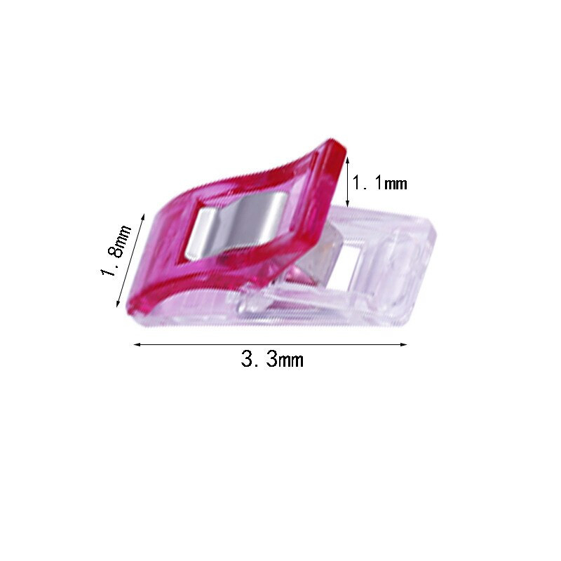 100PCS Πολύχρωμα Πλαστικά κλιπ για παπλώματα Πλεκτομηχανές Πλεκτομηχανές Εργαλεία ραπτικής Αξεσουάρ Craft DIY Quilting Clips