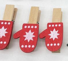 50/100 buc. Agrafe din lemn de Crăciun, fulg de zăpadă, brad de Crăciun, căprioară, cleme de lemn, accesorii pentru brad de Crăciun, accesorii pentru petreceri