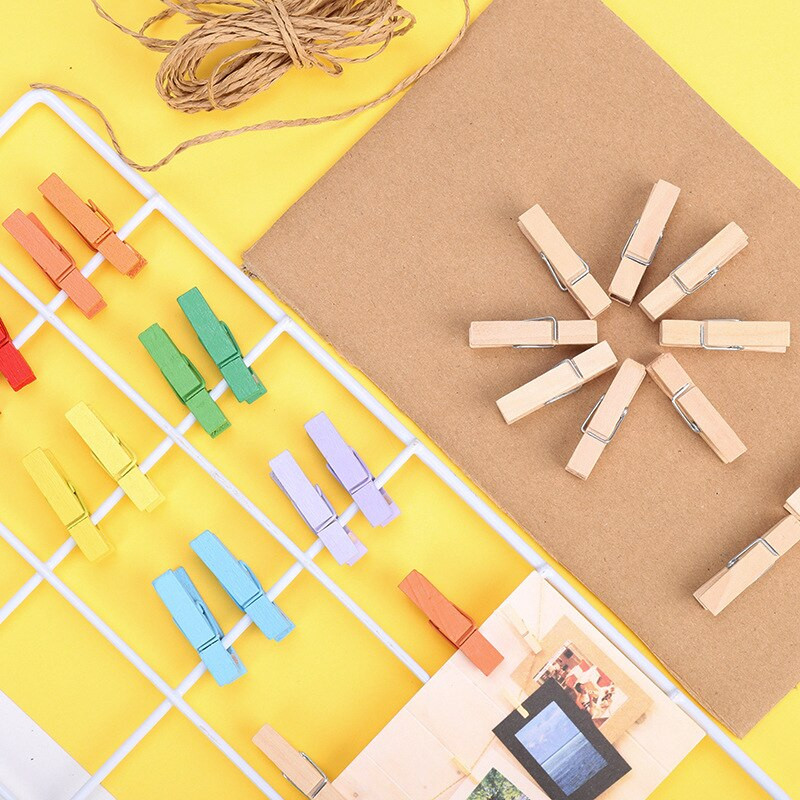 30 ks farebných drevených štipcov na bielizeň, štipce na bielizeň na sponky, obrázky, dekoratívne malé farebné drevené dekorácie, štipce na bielizeň