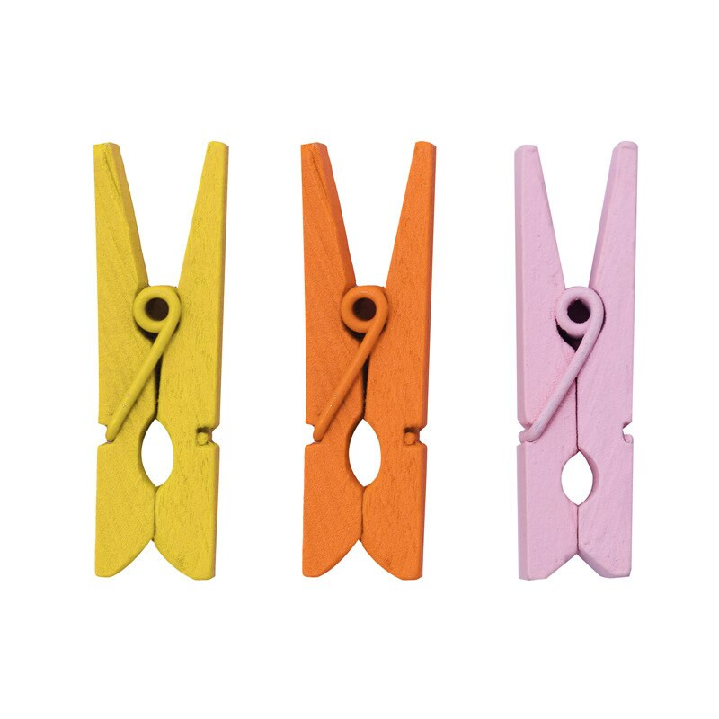 10 ks/sada jednofarebných drevených sponiek v náhodných farbách 2020 NOVINKA Hot DIY poznámka konope viacfarebné zmiešané dávky reklama oblečenie ručne vyrobené