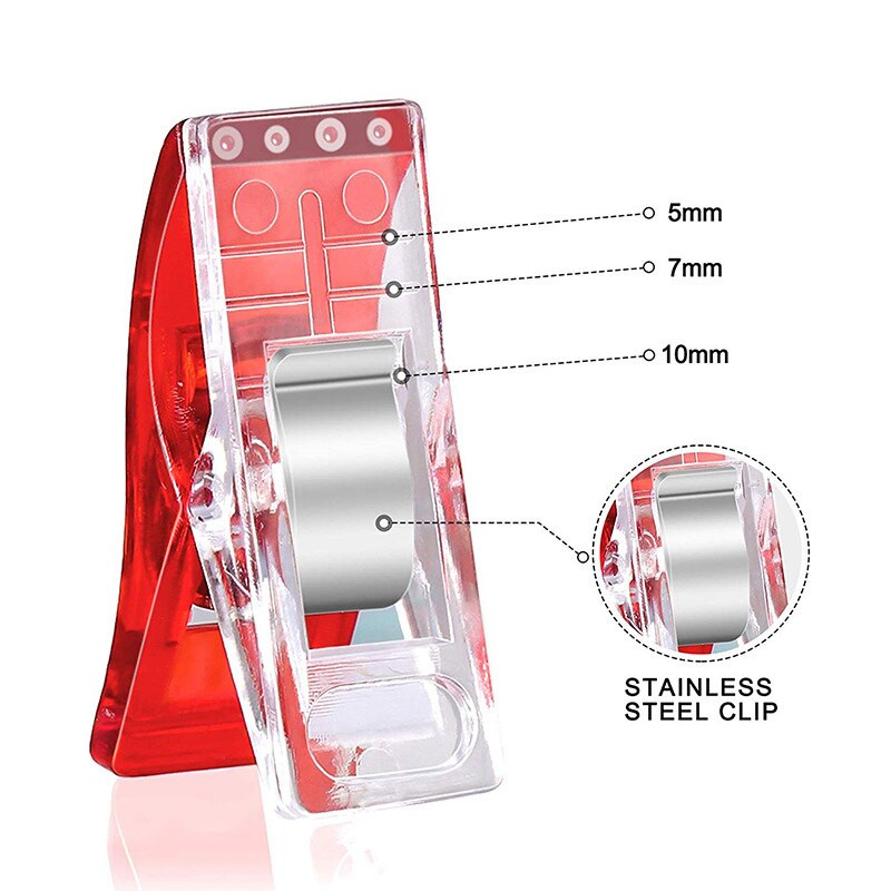 20 ks viacfarebných patchworkových šijacích nástrojov na lemovanie, príslušenstvo na prešívanie, plastové klipy, DIY remeslá, príslušenstvo, Pince Coutur