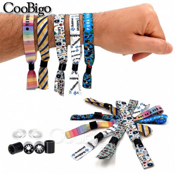 Party Fabric Wristband Close Slider Clip Stopper Cord Lock Toggle Masks Ελαστικό σχοινί DIY Αξεσουάρ Πλαστικό 50τμχ