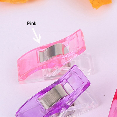 50 vnt. „Pasidaryk pats“ amatų segtukai „Patchwork“ siuvimo segtukai Daugiaspalviai aukštos kokybės dobilų plastikiniai segtukai