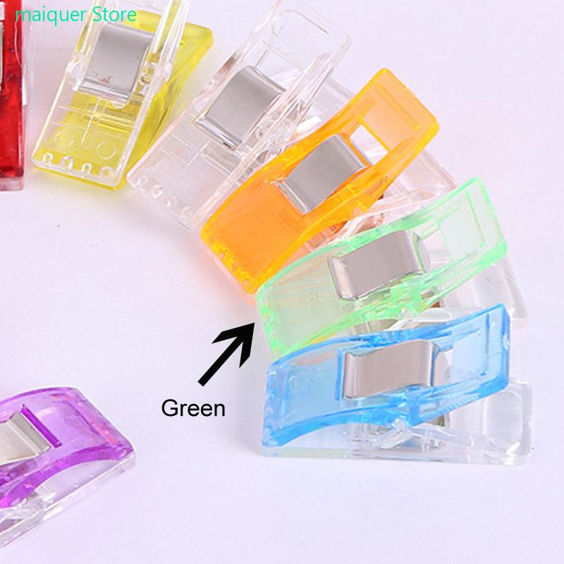 50 vnt. „Pasidaryk pats“ amatų segtukai „Patchwork“ siuvimo segtukai Daugiaspalviai aukštos kokybės dobilų plastikiniai segtukai