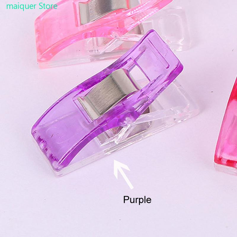 50 vnt. „Pasidaryk pats“ amatų segtukai „Patchwork“ siuvimo segtukai Daugiaspalviai aukštos kokybės dobilų plastikiniai segtukai