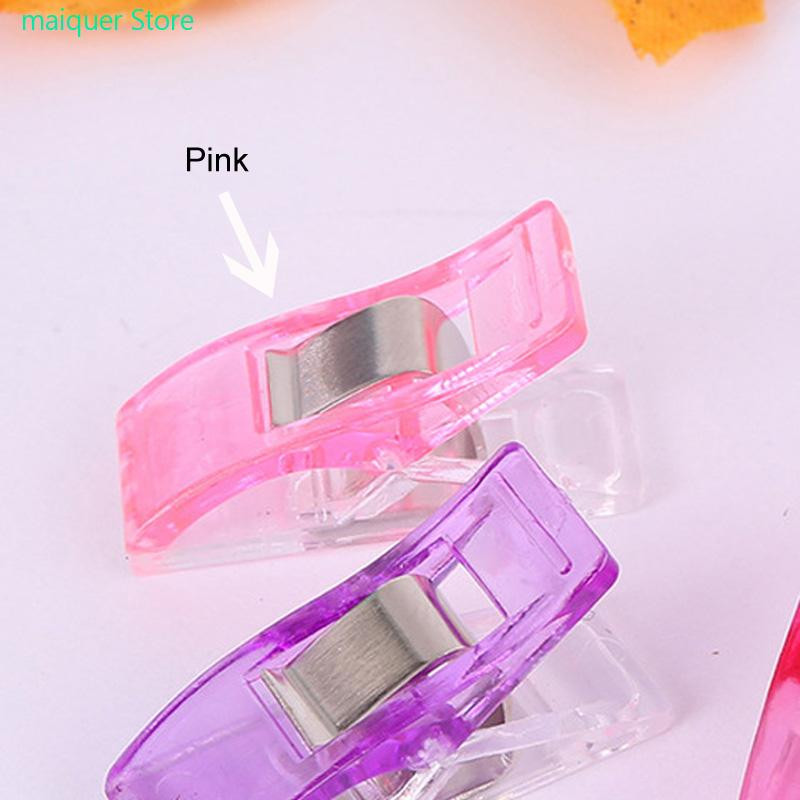 50 vnt. „Pasidaryk pats“ amatų segtukai „Patchwork“ siuvimo segtukai Daugiaspalviai aukštos kokybės dobilų plastikiniai segtukai