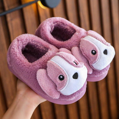 Papuci de casă pentru copii cu element 3D pentru fete și băieți