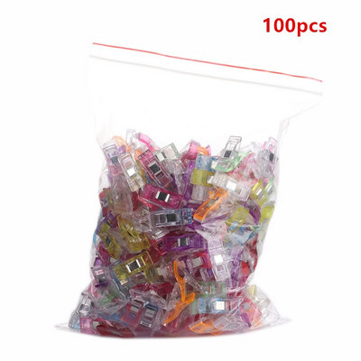 50/100 ks šijacích sponiek, plastových sponiek na prešívanie, remeselné práce, háčkovanie, pletenie, bezpečnostných sponiek, rôznych farieb, sponiek na viazanie, papiera
